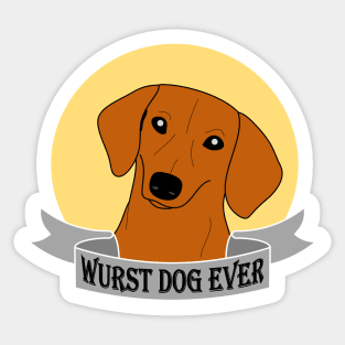 Wurst Dog Ever Sticker